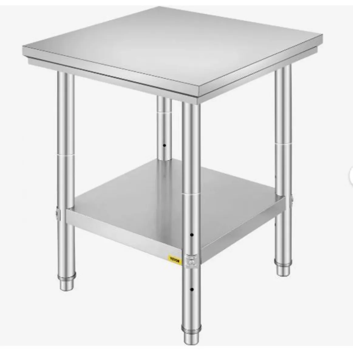 Stainless Steel Prep Table, 24 x 24 x 31 Inch - Image 1