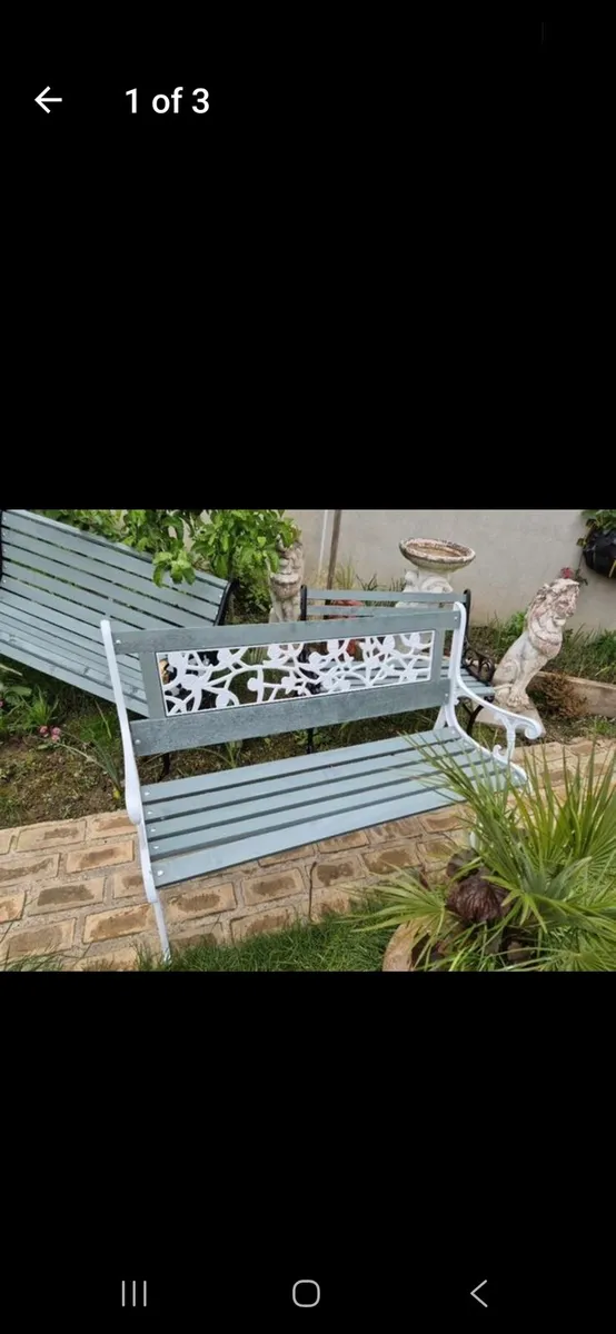Garden bench cast iron bistro home house gift - Image 4