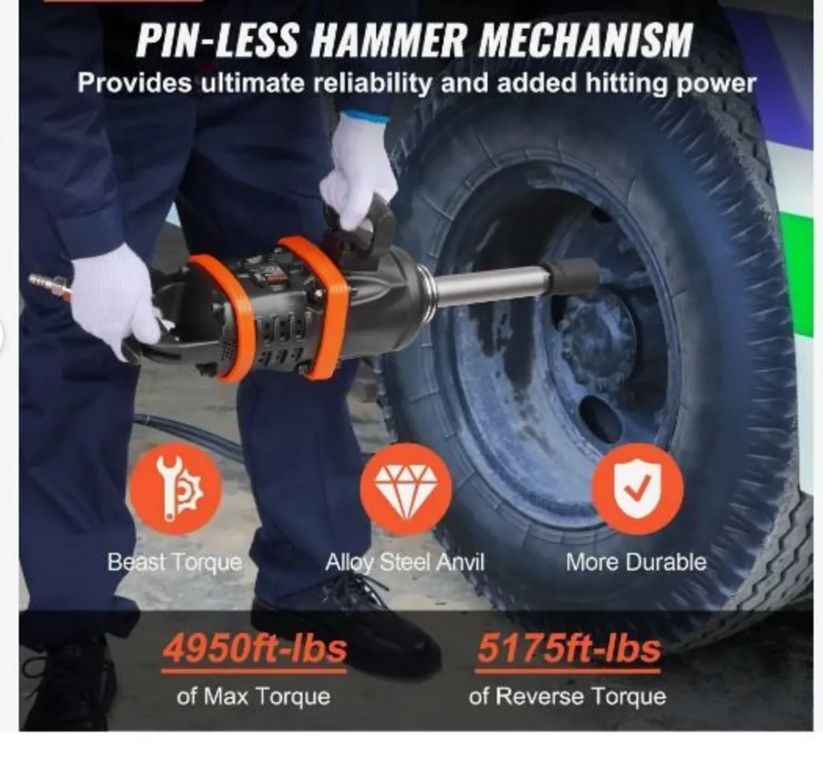 2.5 cm Air Impact Wrench - Image 3