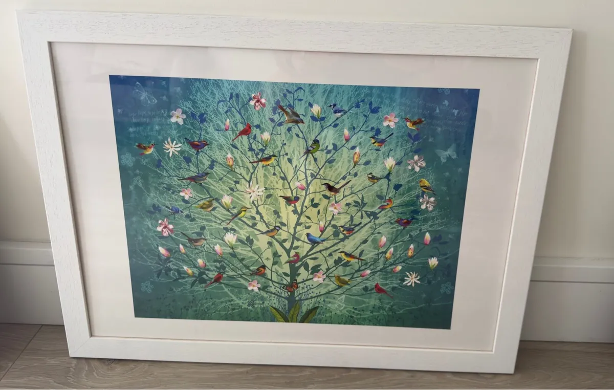 Vibrant Nature & Bird Framed Wall Art - Image 2