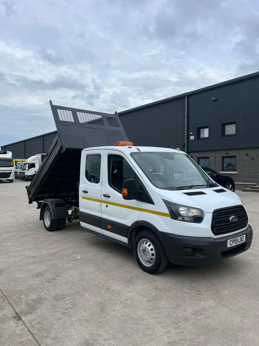 2019 Ford Transit 3.5t CrewCab Tipper - Image 1