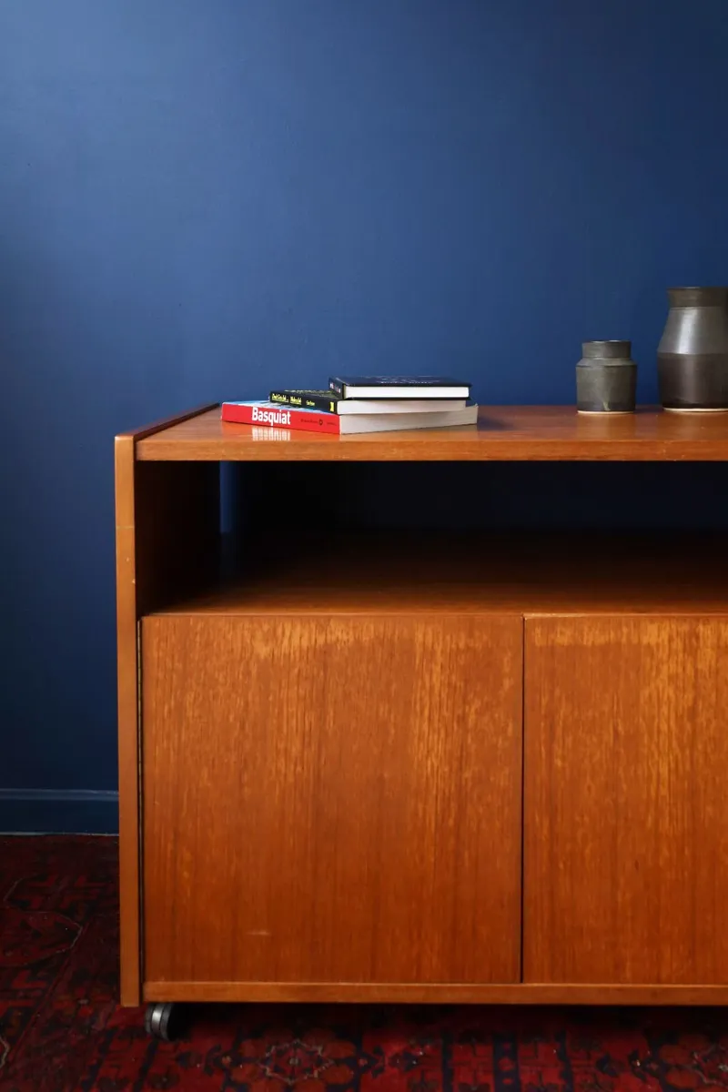 Mid century Record Cabinet Music Cube - Image 1