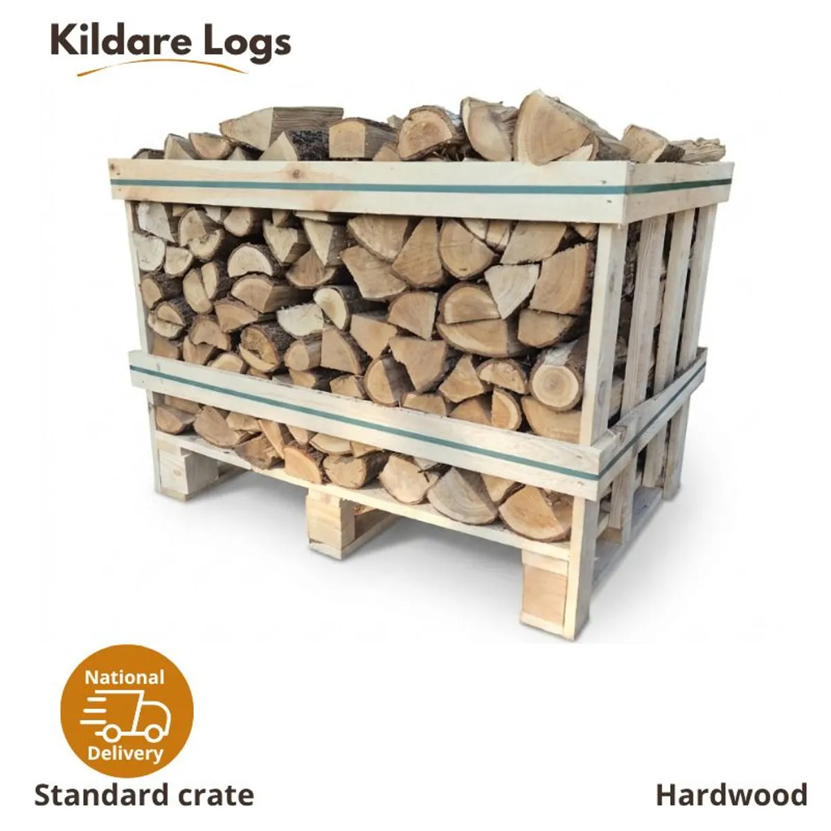 Kiln Dried Oak Logs - Standard Crate 325kg | Delivery Kildare, Dublin & parts of Carlow - Image 1