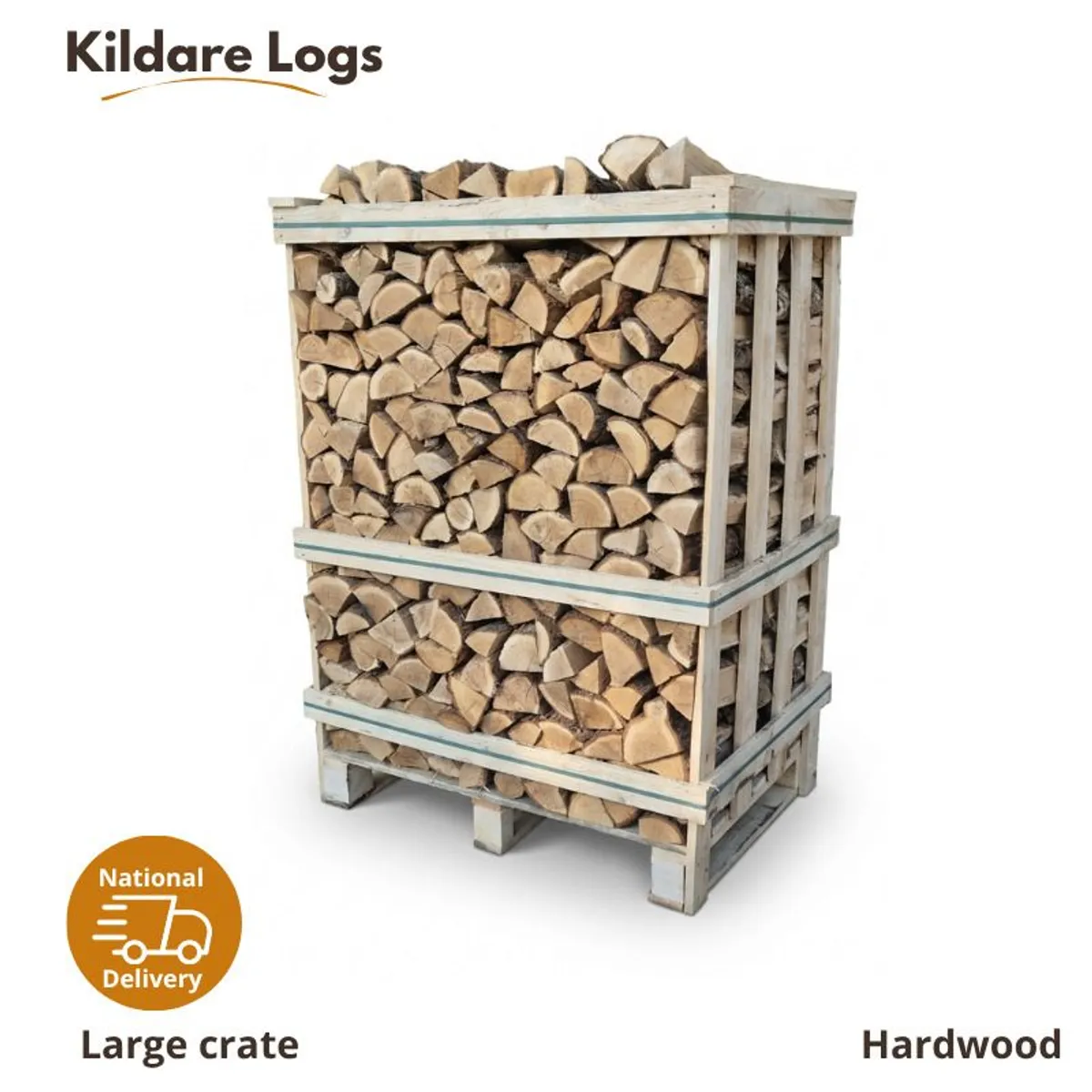Kiln Dried Oak Logs - 650kg Crate | Delivery Kildare, Dublin & parts of Carlow - Image 1