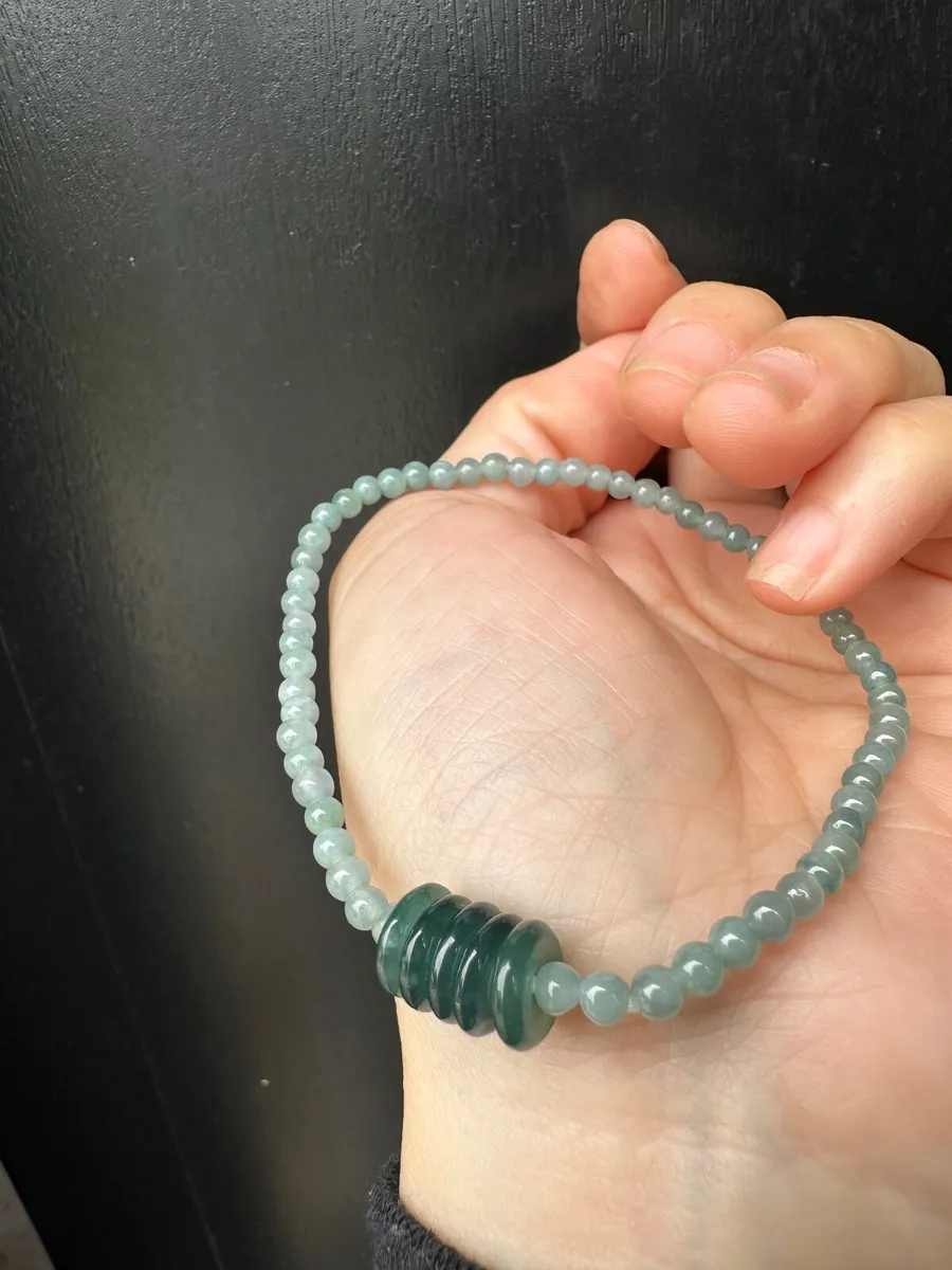 Guatemala Jadeite Five - Disc Bracelet - Image 2