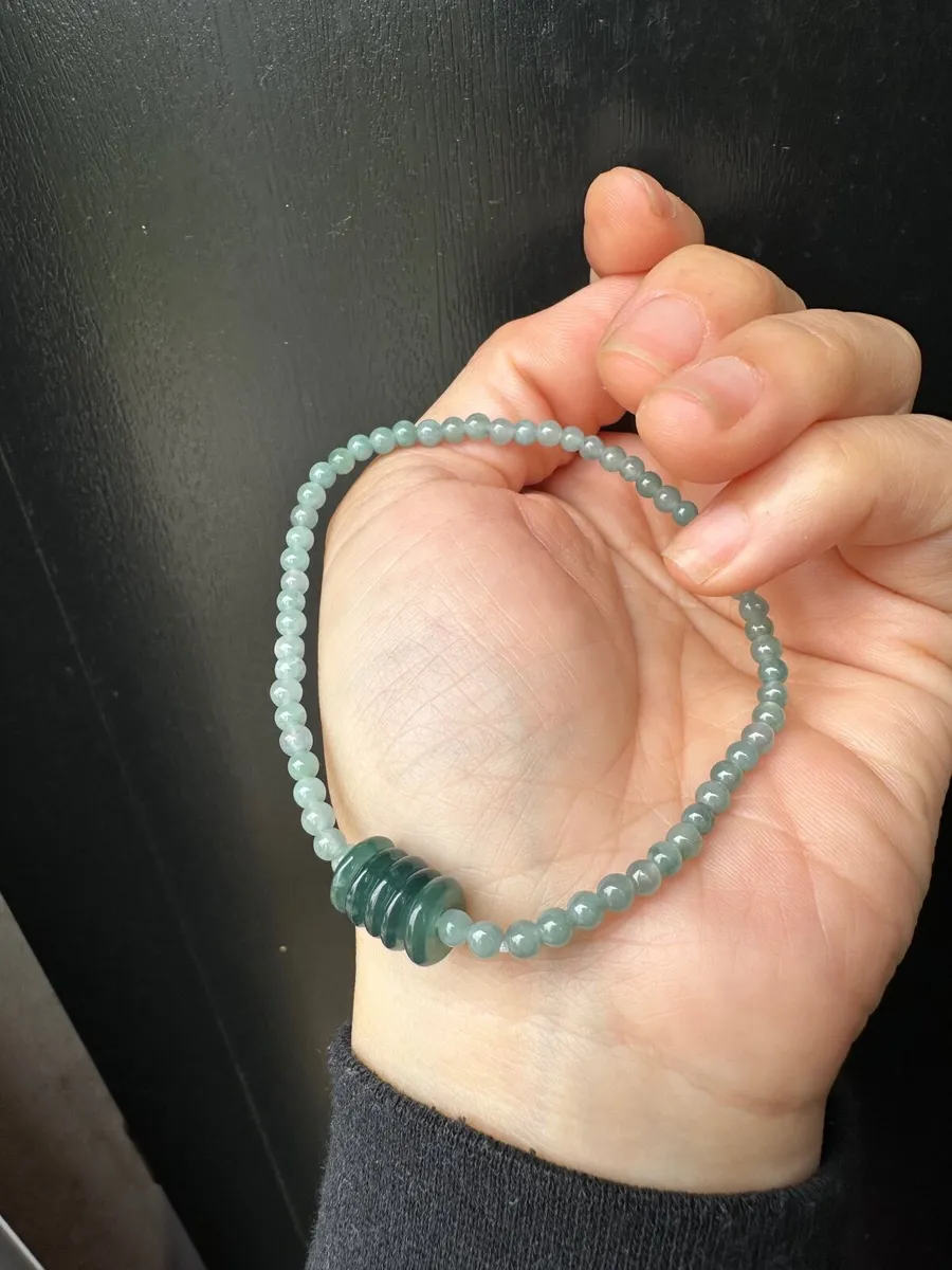Guatemala Jadeite Five - Disc Bracelet - Image 3
