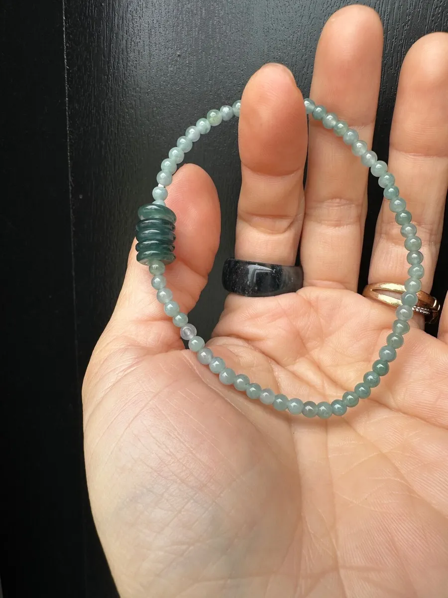 Guatemala Jadeite Five - Disc Bracelet - Image 4
