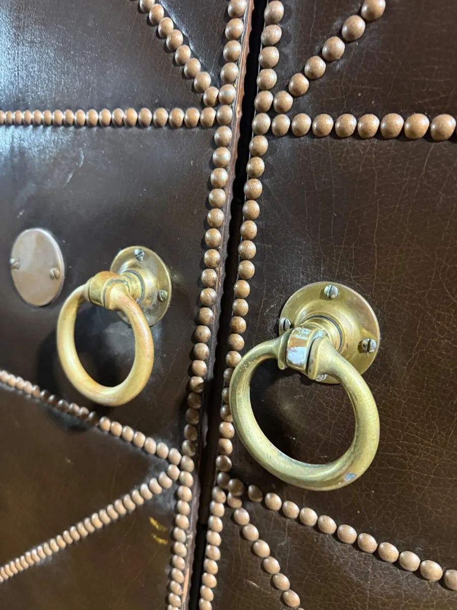 Reclaimed leather bespoke doors - Image 4