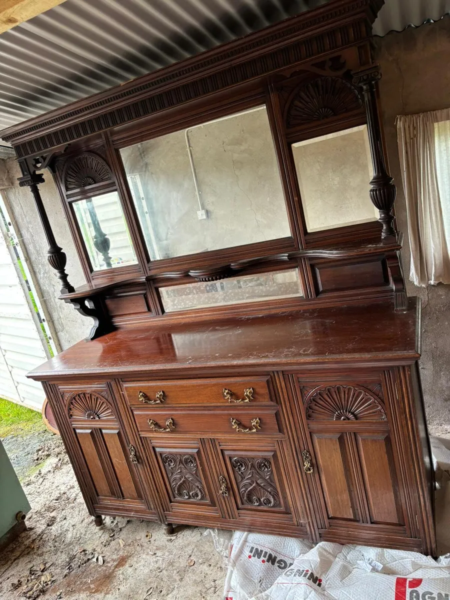 Sideboard with Overmantle - Image 1