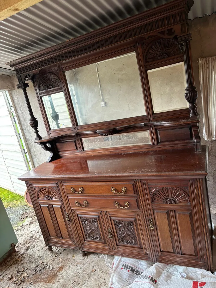 Sideboard with Overmantle - Image 2