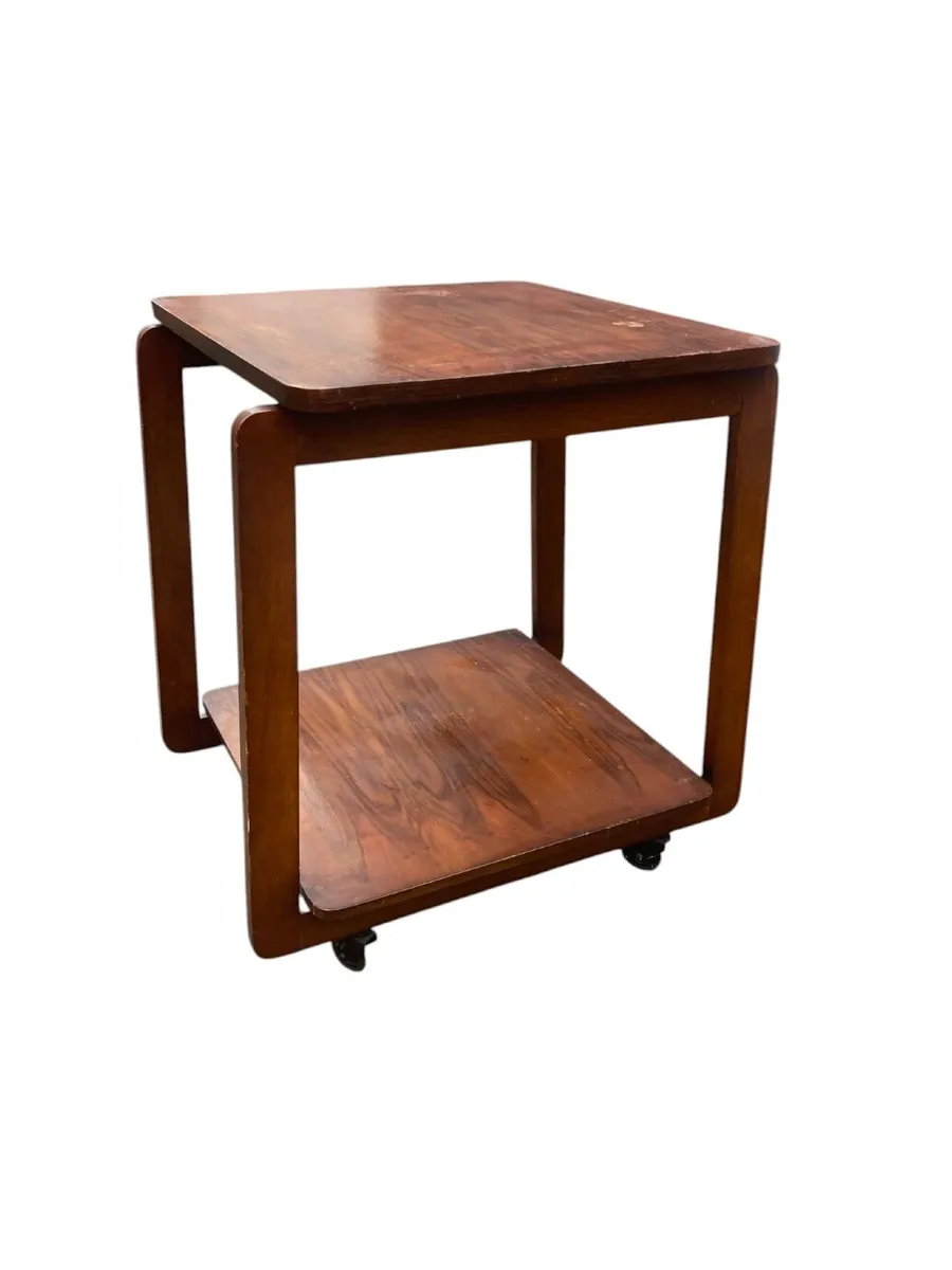 Antique Lamp Table / Drinks Trolley- Art Deco - Image 2