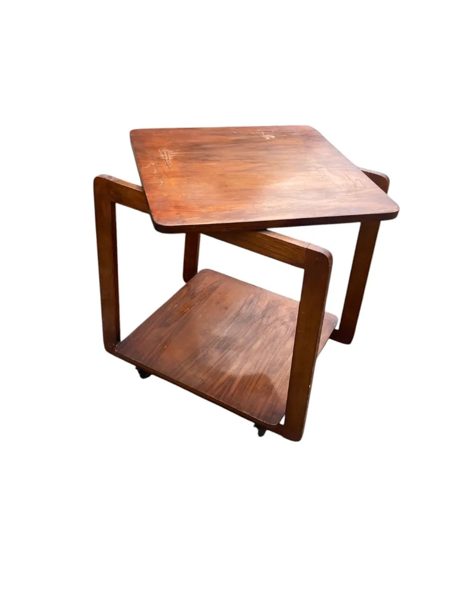 Antique Lamp Table / Drinks Trolley- Art Deco - Image 3