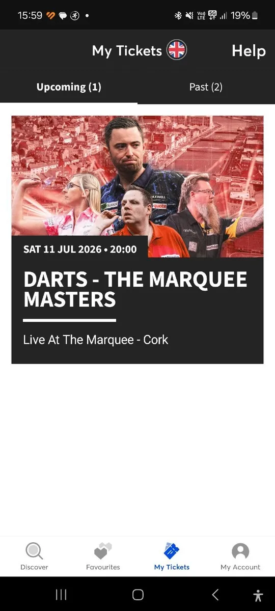 4 tickets to the darts live at the marquee cork - Image 2