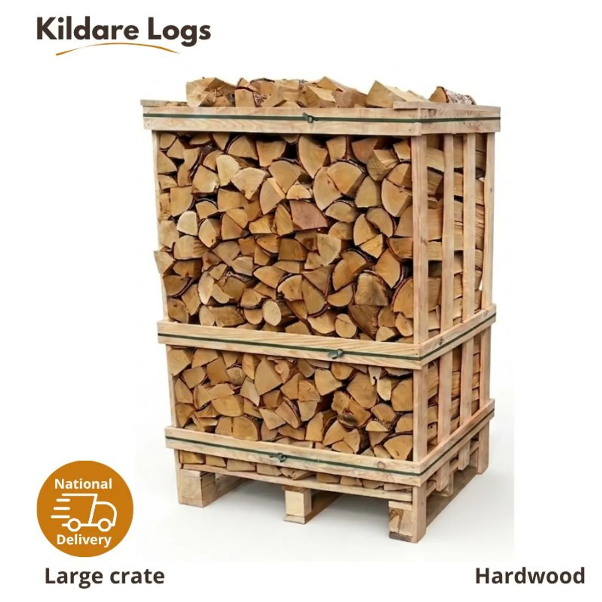 Kiln Dried Birch Logs - 600kg Crate |  Delivery Kildare, Dublin & parts of Carlow - Image 1