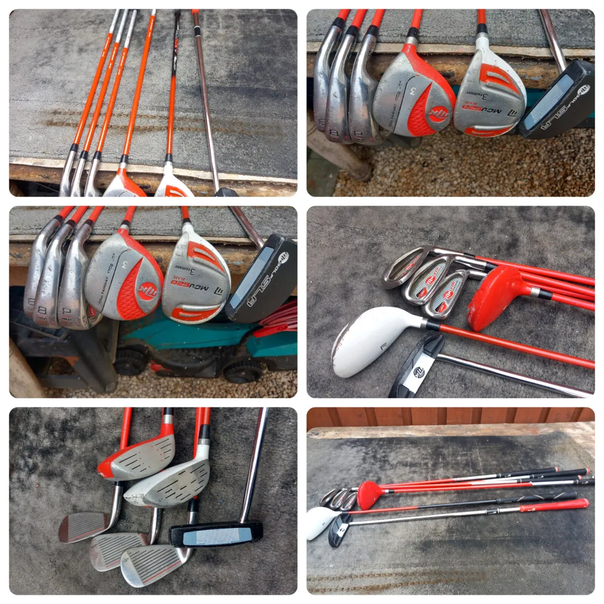 Junior golf clubs and bag with stand - Image 2