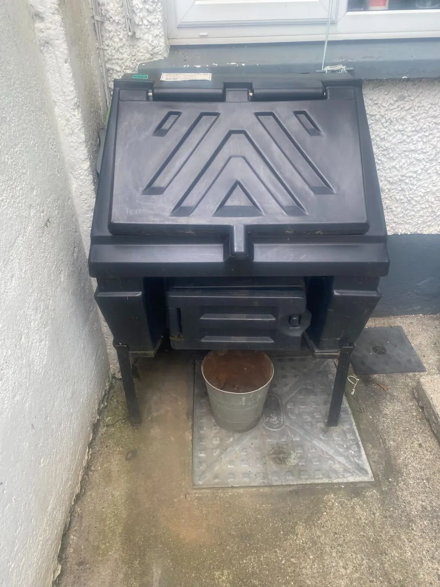 small coal bunker and stand