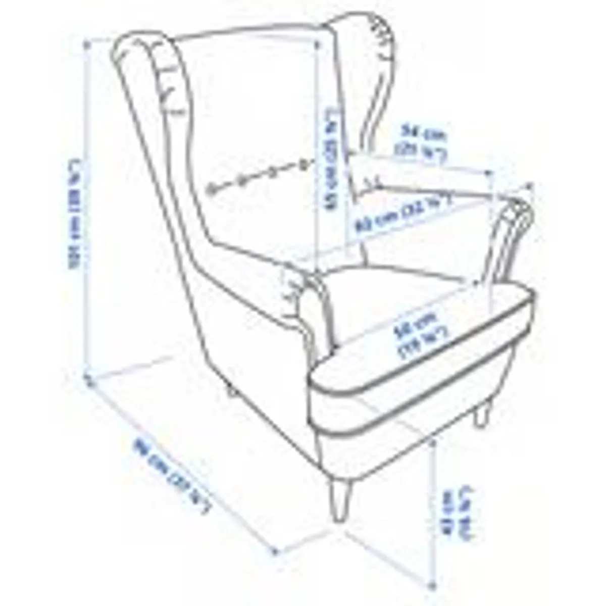IKEA STRANDMON Armchair, Skiftebo yellow - Image 3