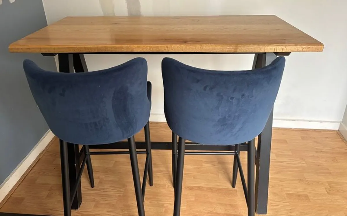 Mid-century-Inspired Bar Stools - Image 2