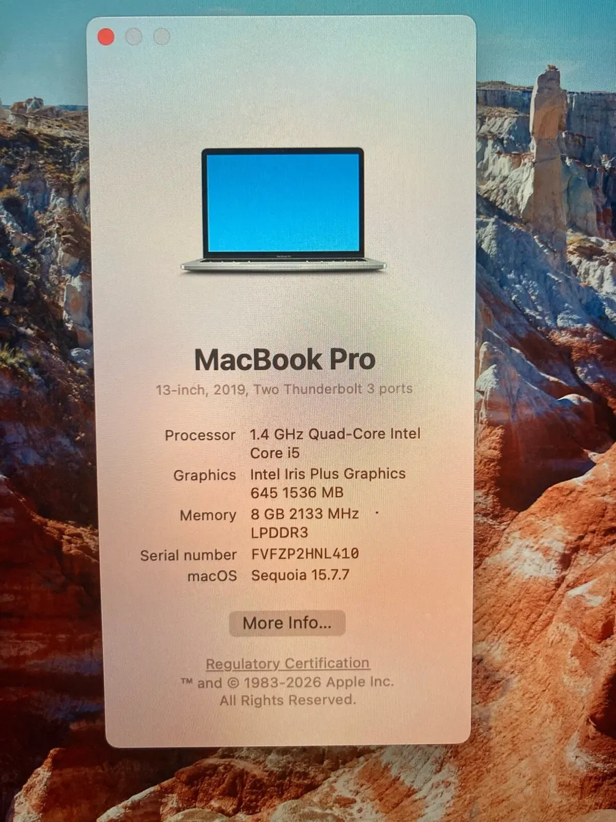 MacBook Pro 13 inch 2019 Refurbished - Image 2