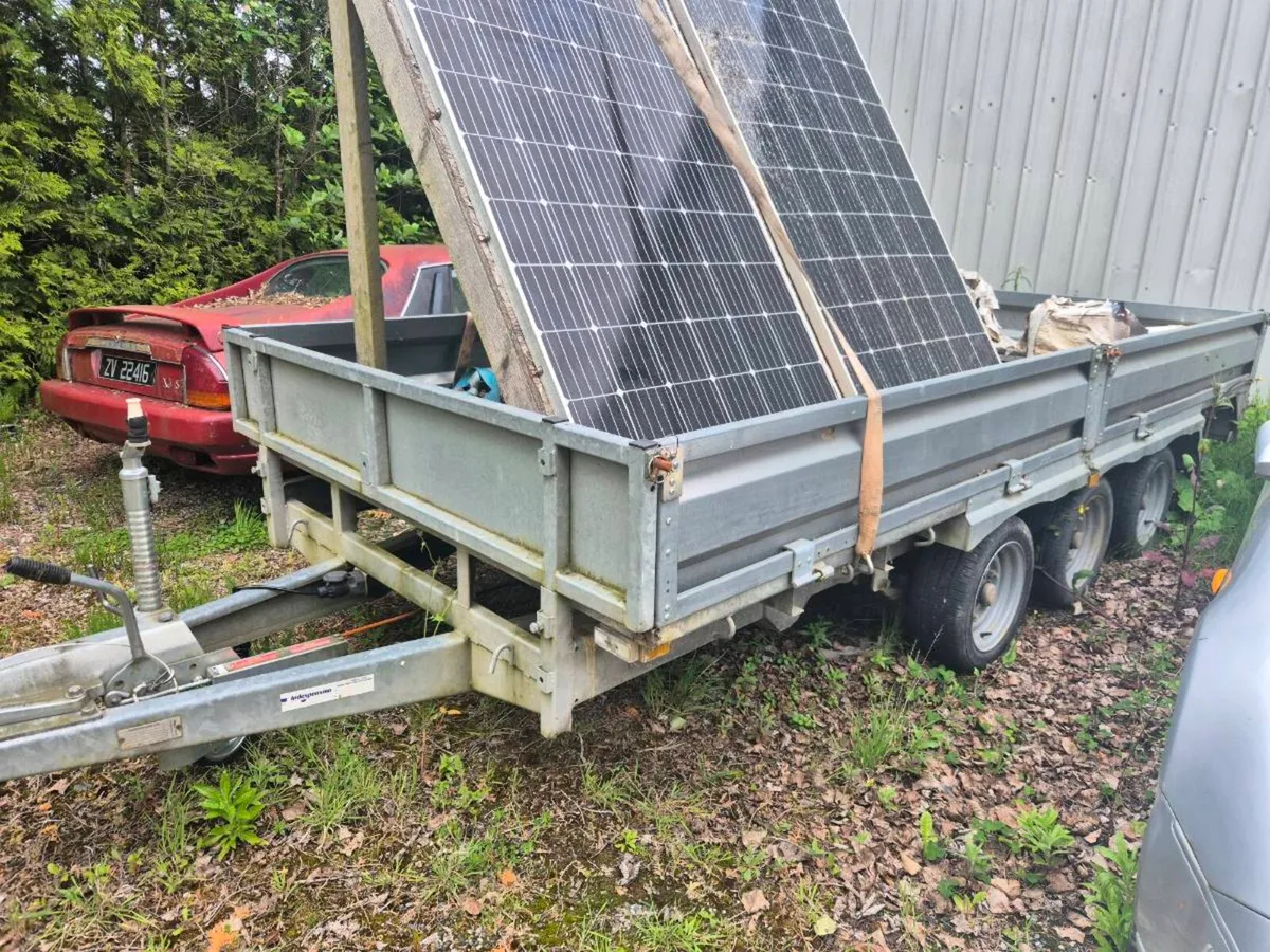 12x5 tri-axel  indespention Flat Trailer - Image 1