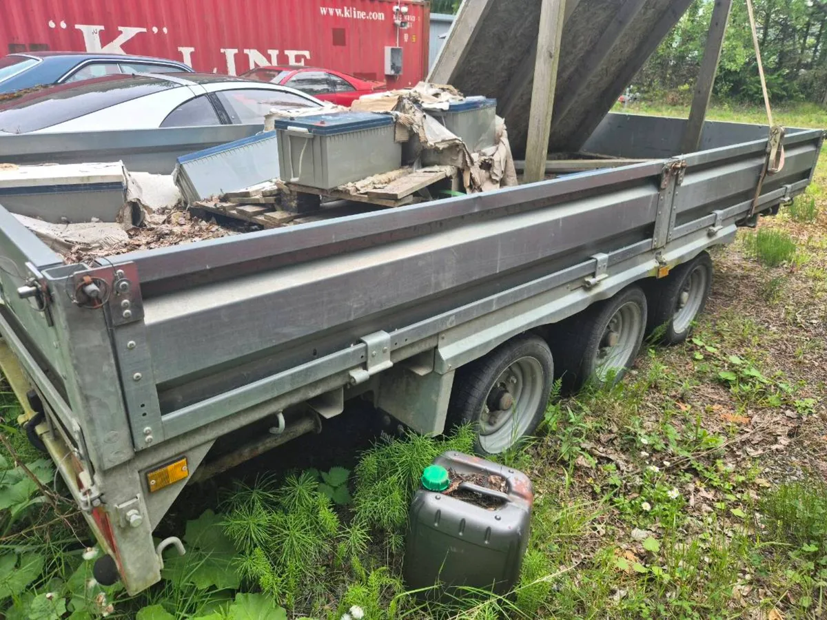 12x5 tri-axel  indespention Flat Trailer - Image 4