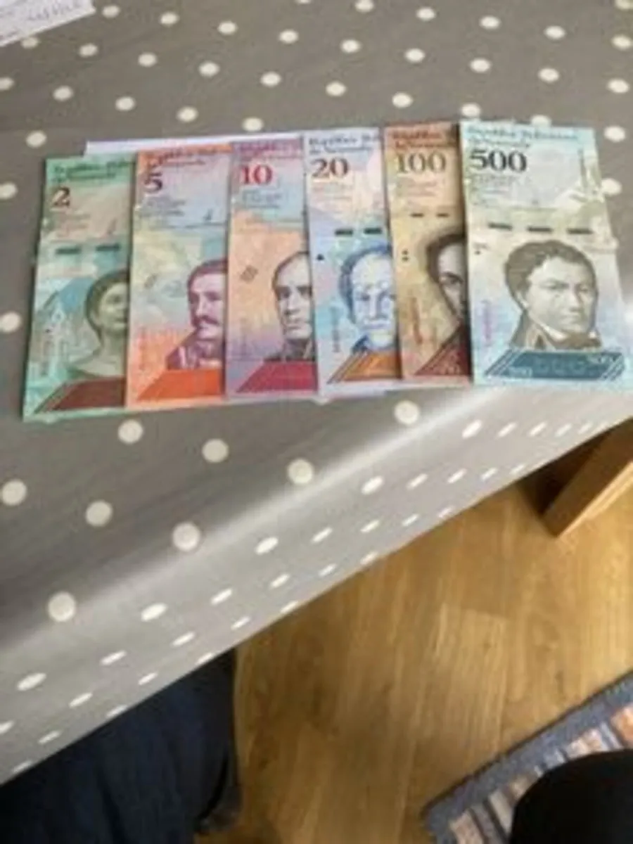 6 uncirculated Banknotes from Venezuela