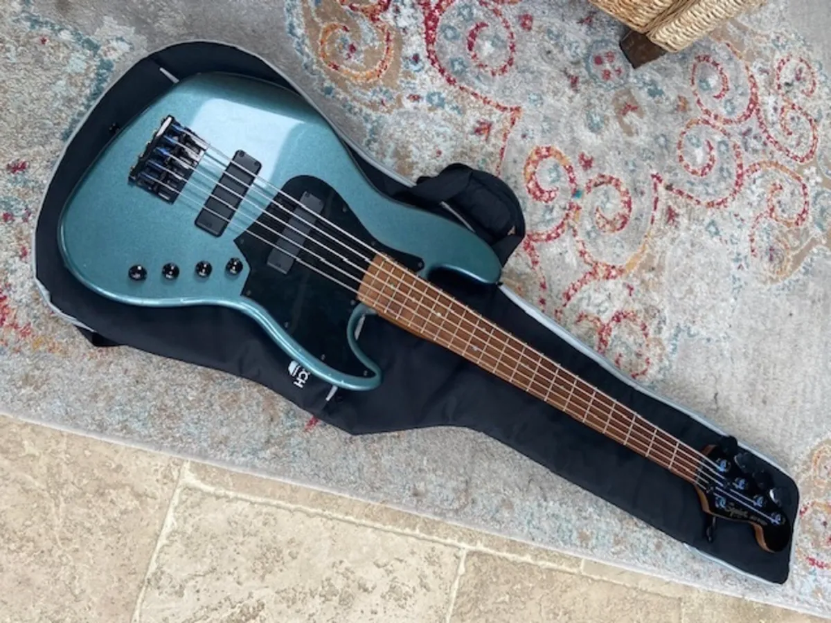 Squire Contemporary 5 string Bass Guitar + Gig Bag - Image 1