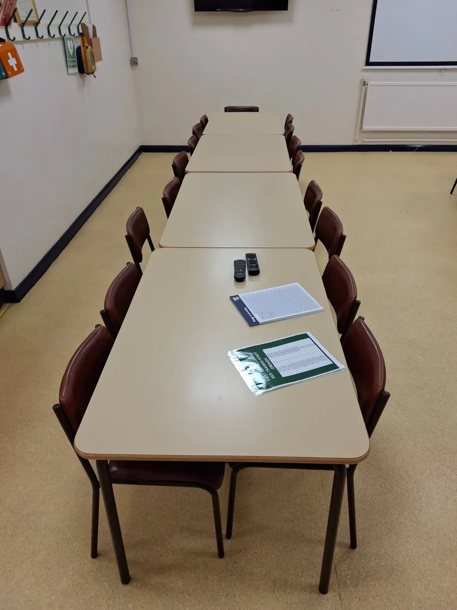Preowned Canteen Chairs -£25+VAT & Tables -£50+VAT - Image 1