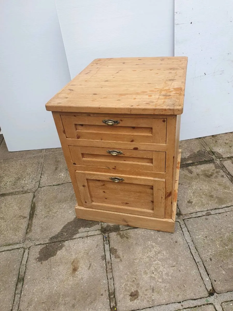 Antique pine locker - Image 1