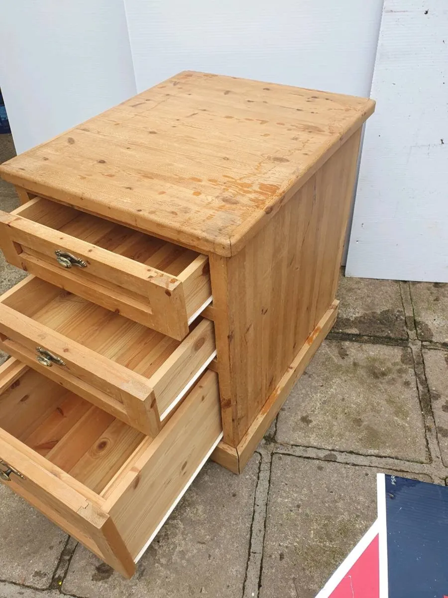 Antique pine locker - Image 4