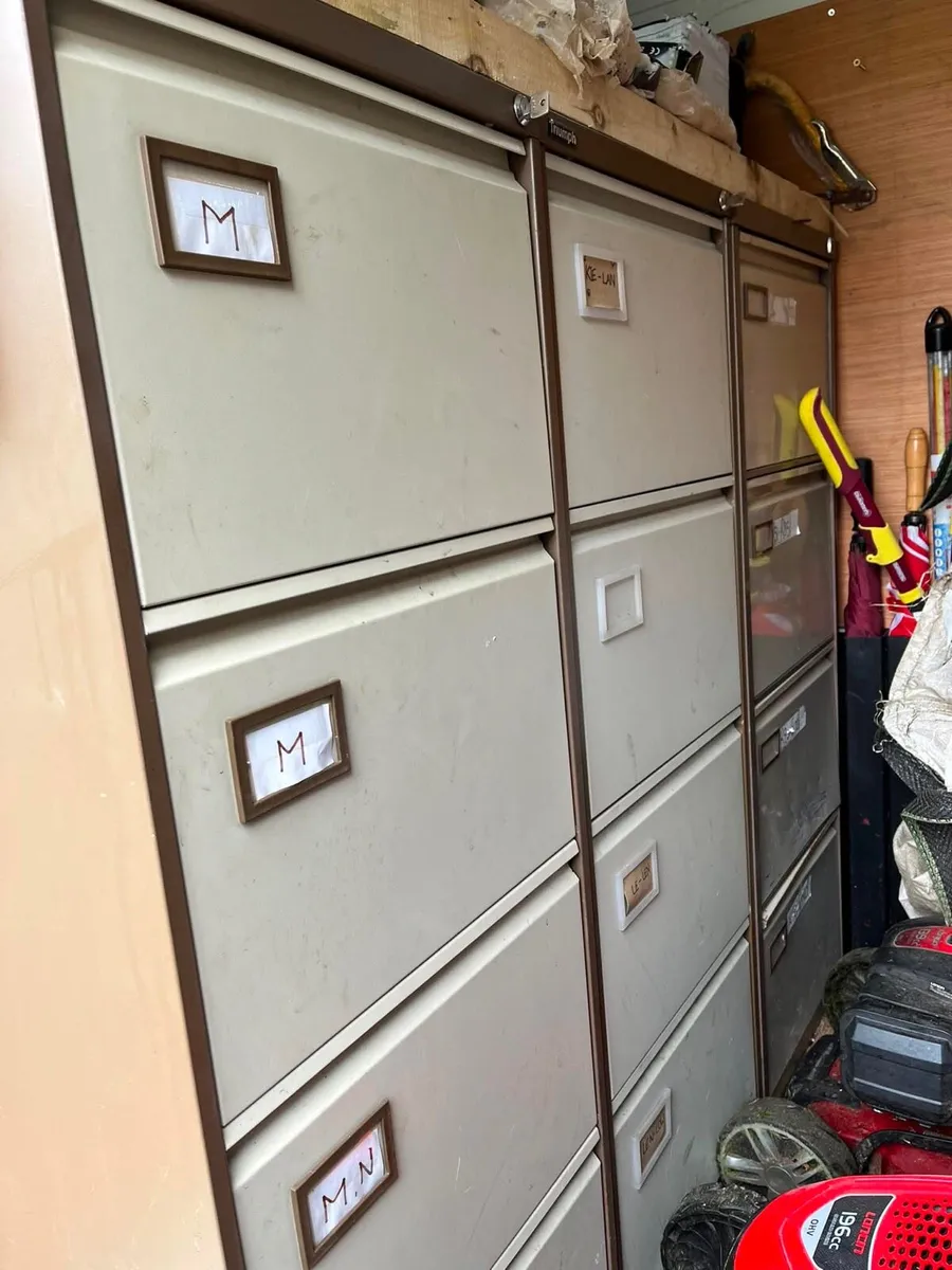 3 filing cabinets