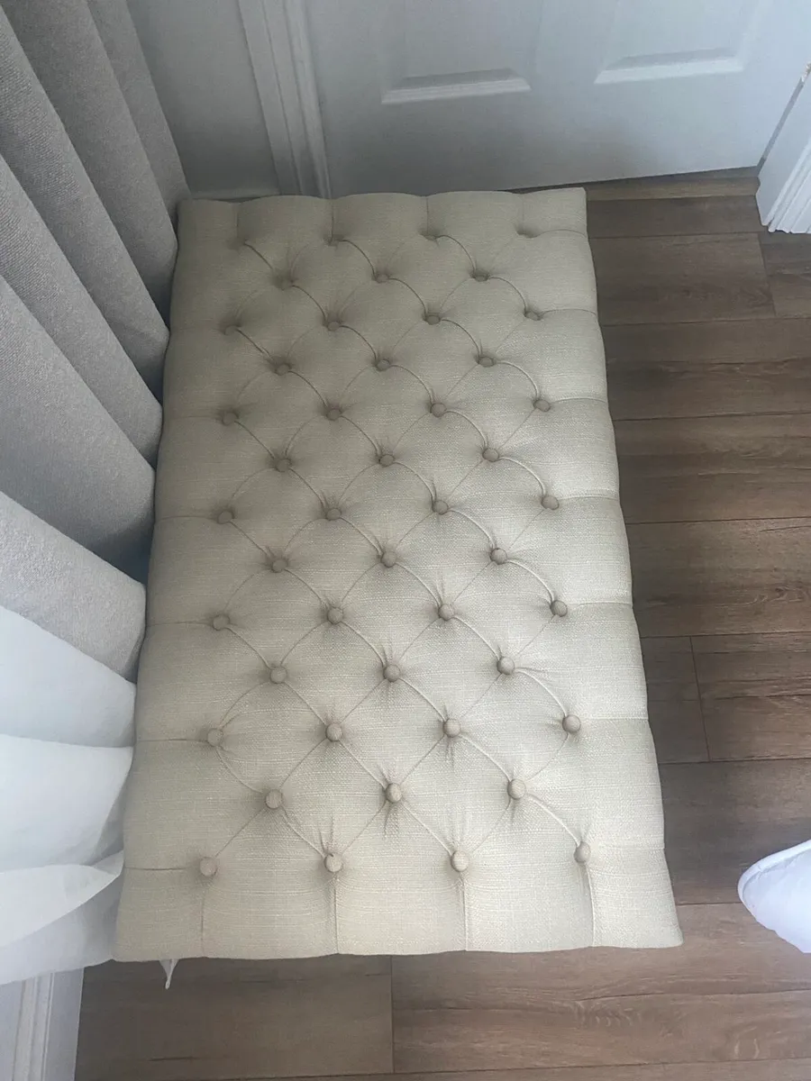 Brand new beige foot stool - Image 2