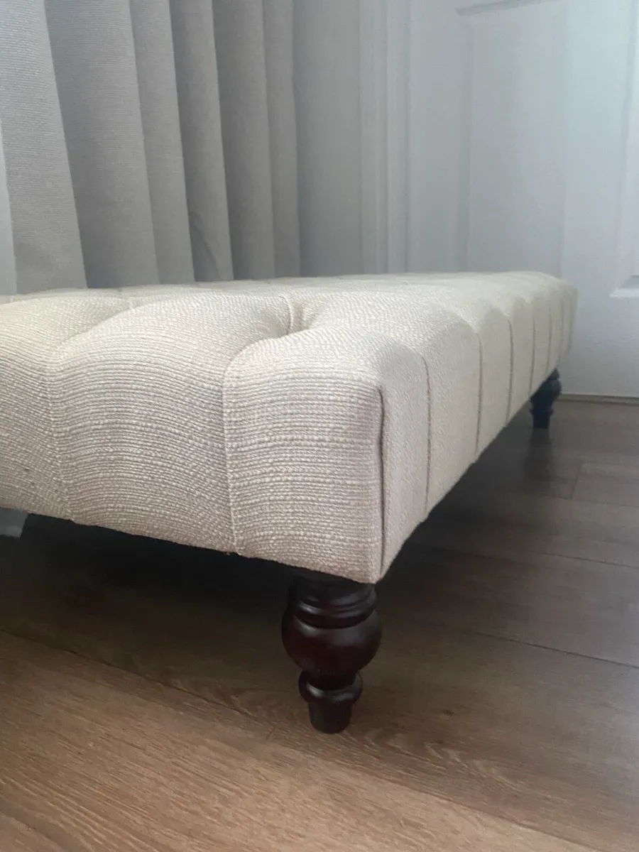 Brand new beige foot stool - Image 3