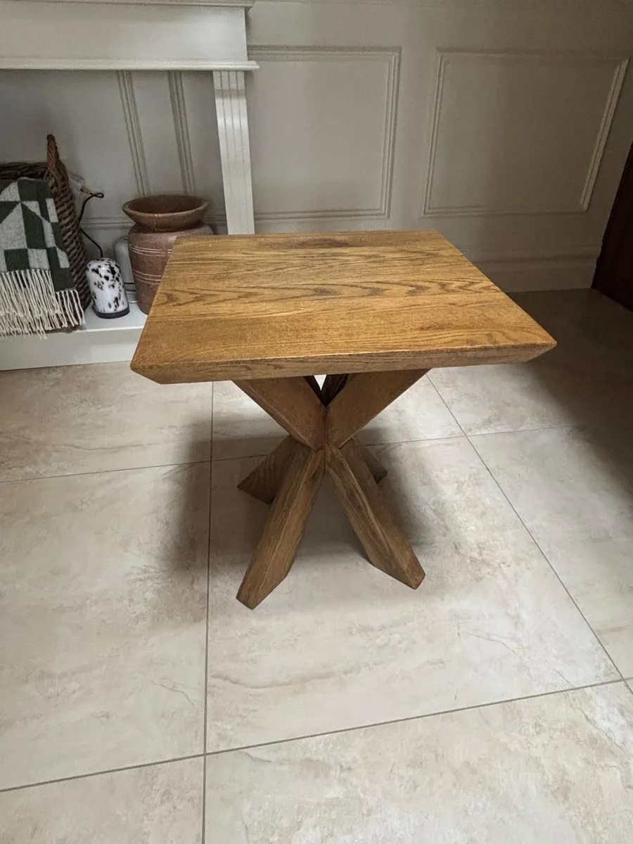 Solid wood side table - Image 1