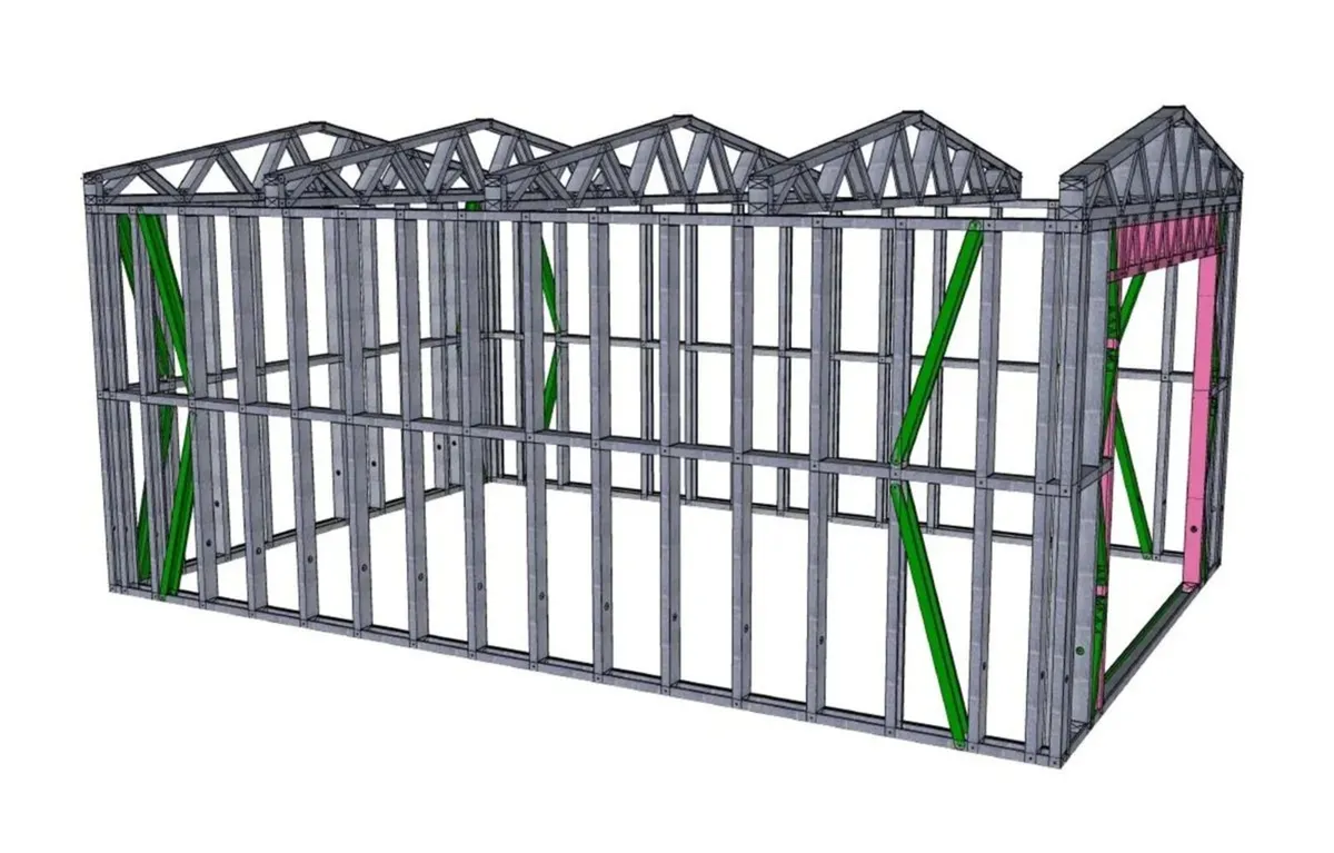 Farm Steel shed frame & Car garage metal frame - Image 4
