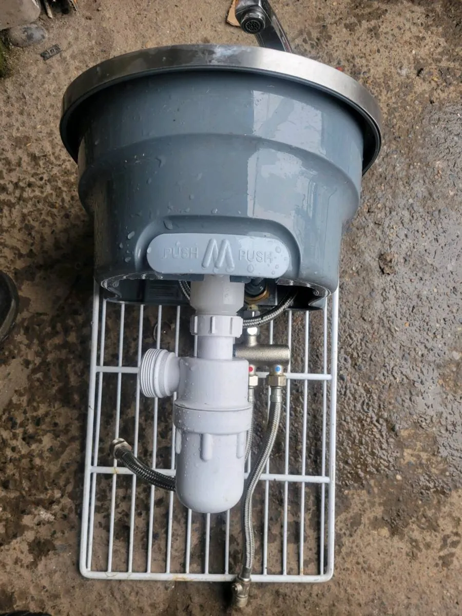 Sink Hand Wash Knee Operated Sink - Image 3
