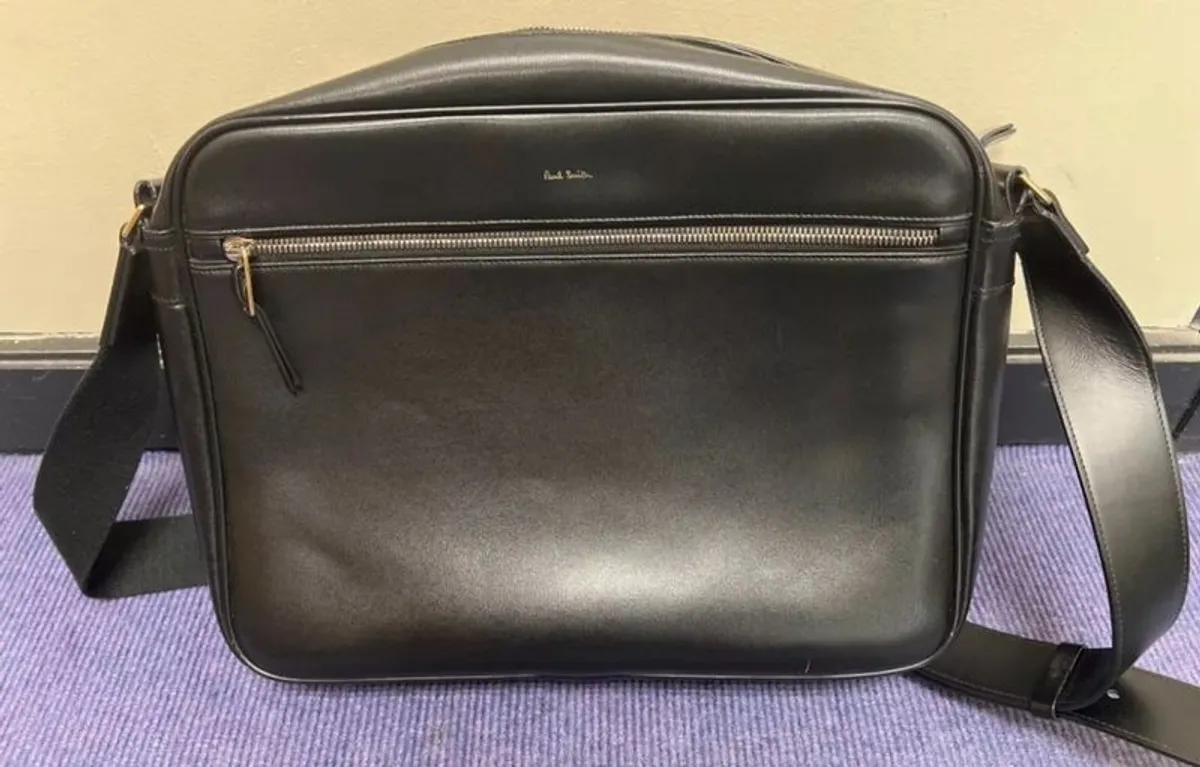 Paul Smith Accessories Men's City Embossed Cross Body Bag - Black Leather - Image 1