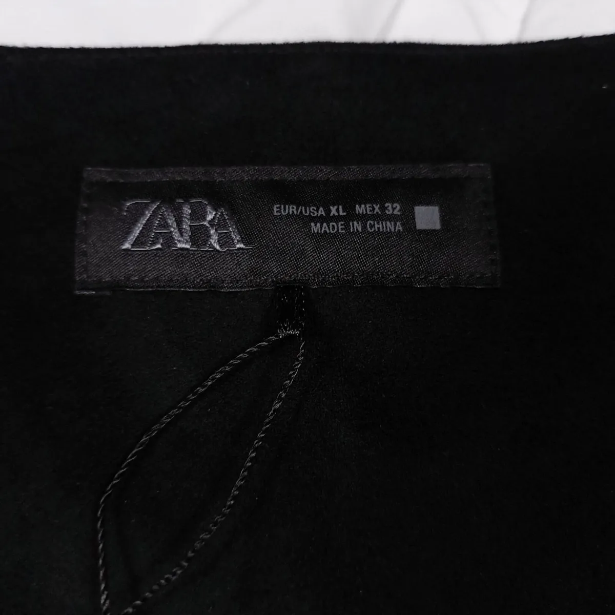 Zara Black Studded Waistcoat Vest Size XL - Image 3