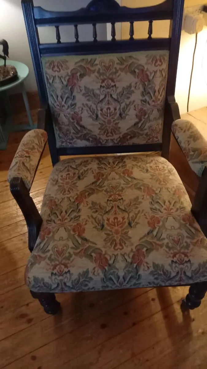 Edwardian parlor chair - Image 1