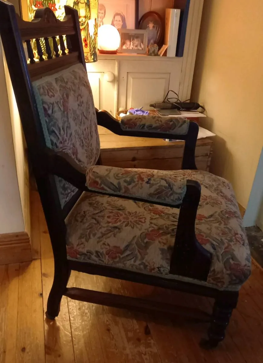 Edwardian parlor chair - Image 2