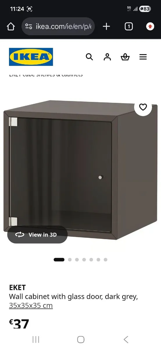 5 Ikea eket cube  cabinet charcoal colour - Image 4