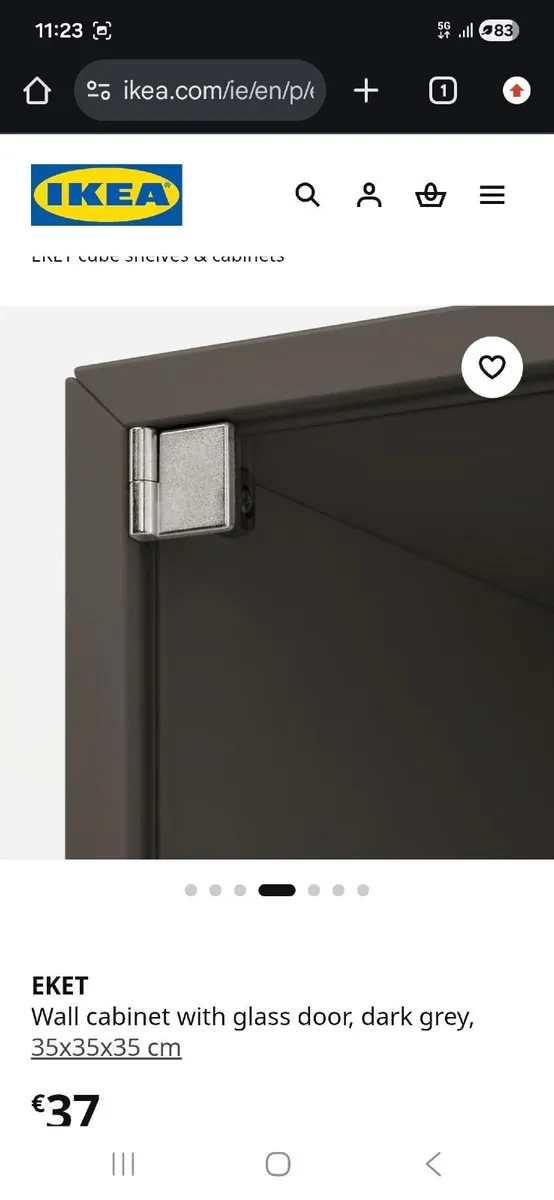 5 Ikea eket cube  cabinet charcoal colour - Image 2