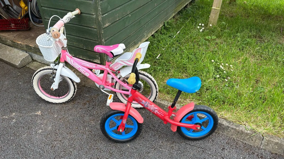 Kids bike stabilisers and balance bike - Image 2