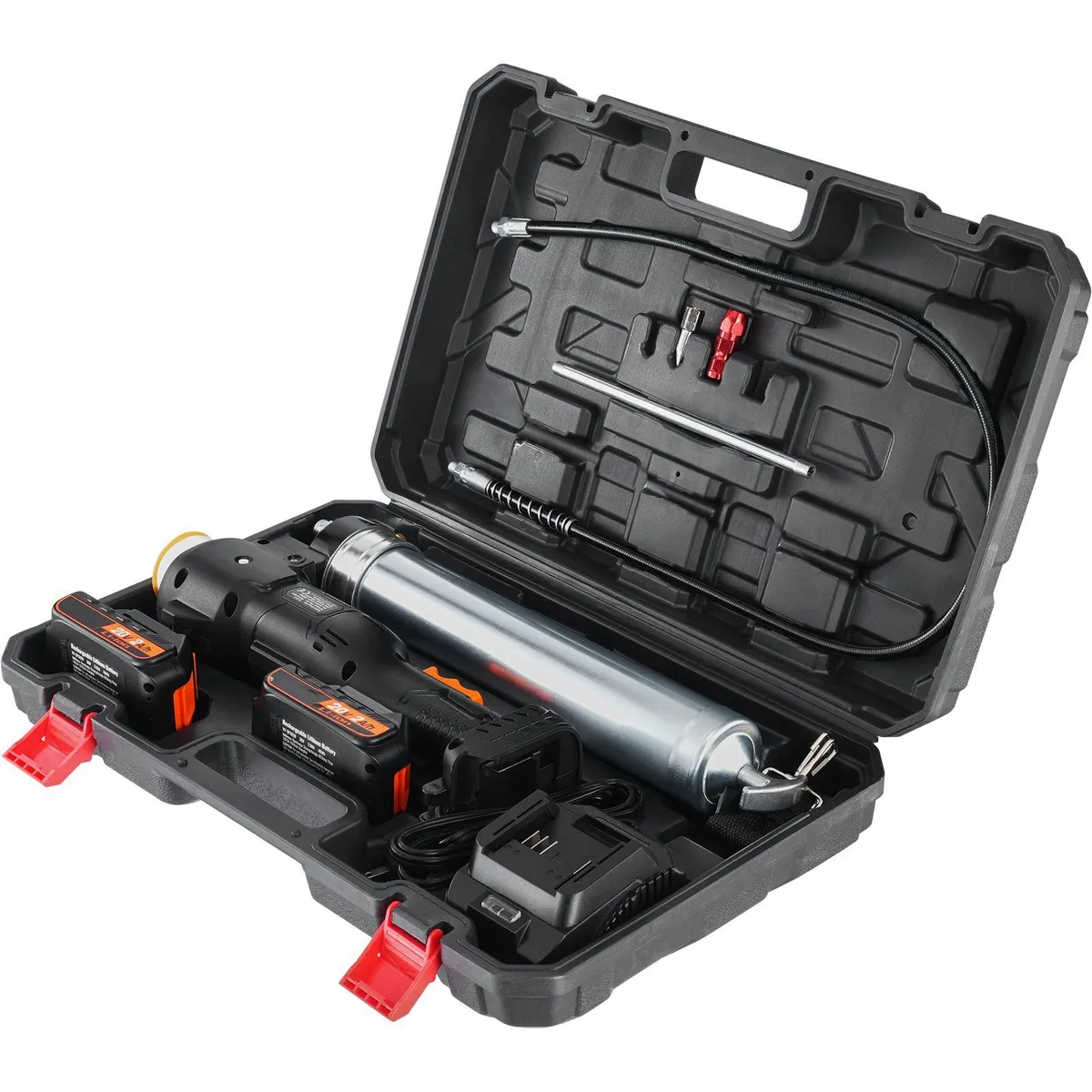 Cordless Grease Gun Electric Battery Kit with Case - Image 4
