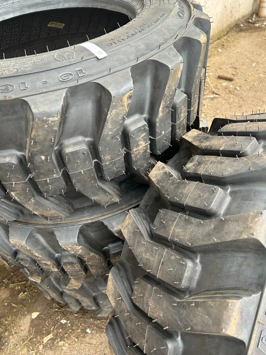 x4 New Galaxy 10/16.5  Skidsteer Tyres - Image 2