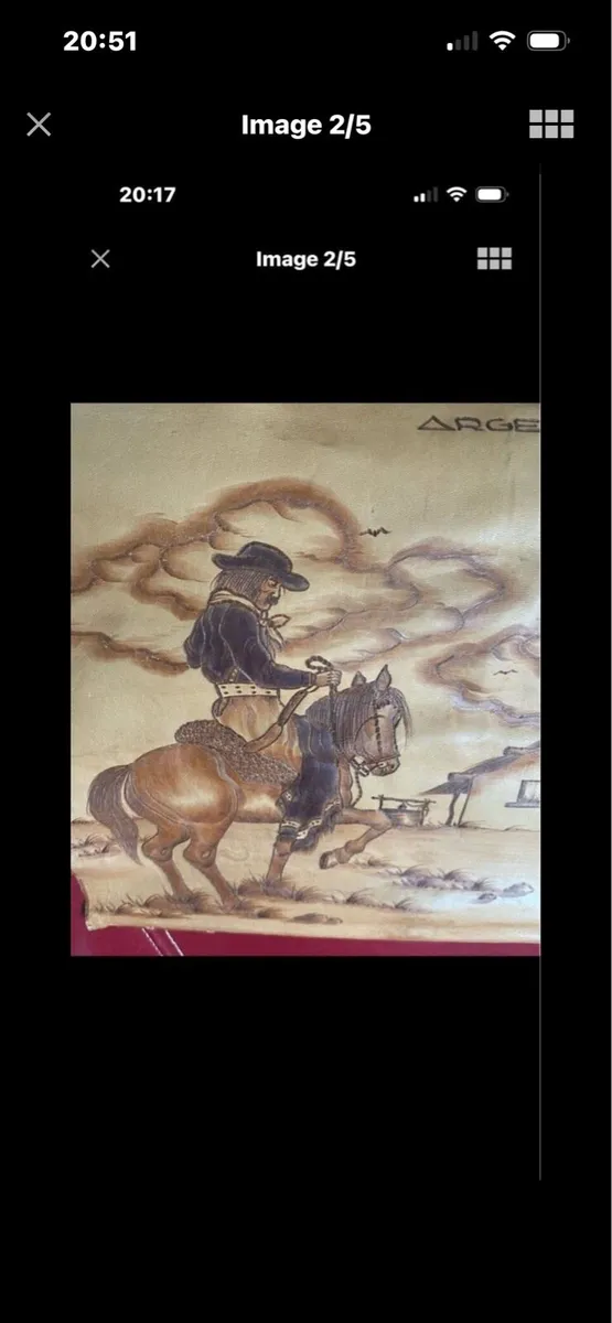 Argentina Leather Wall Art - Image 2
