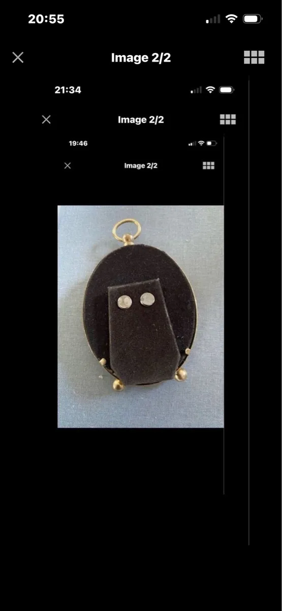 Vintage Solid Brass Photo Frame - Image 2