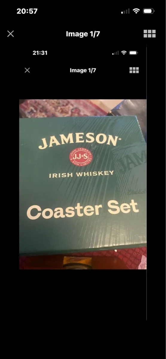 Rare Jameson Metal Coasters Set (4) - Image 1