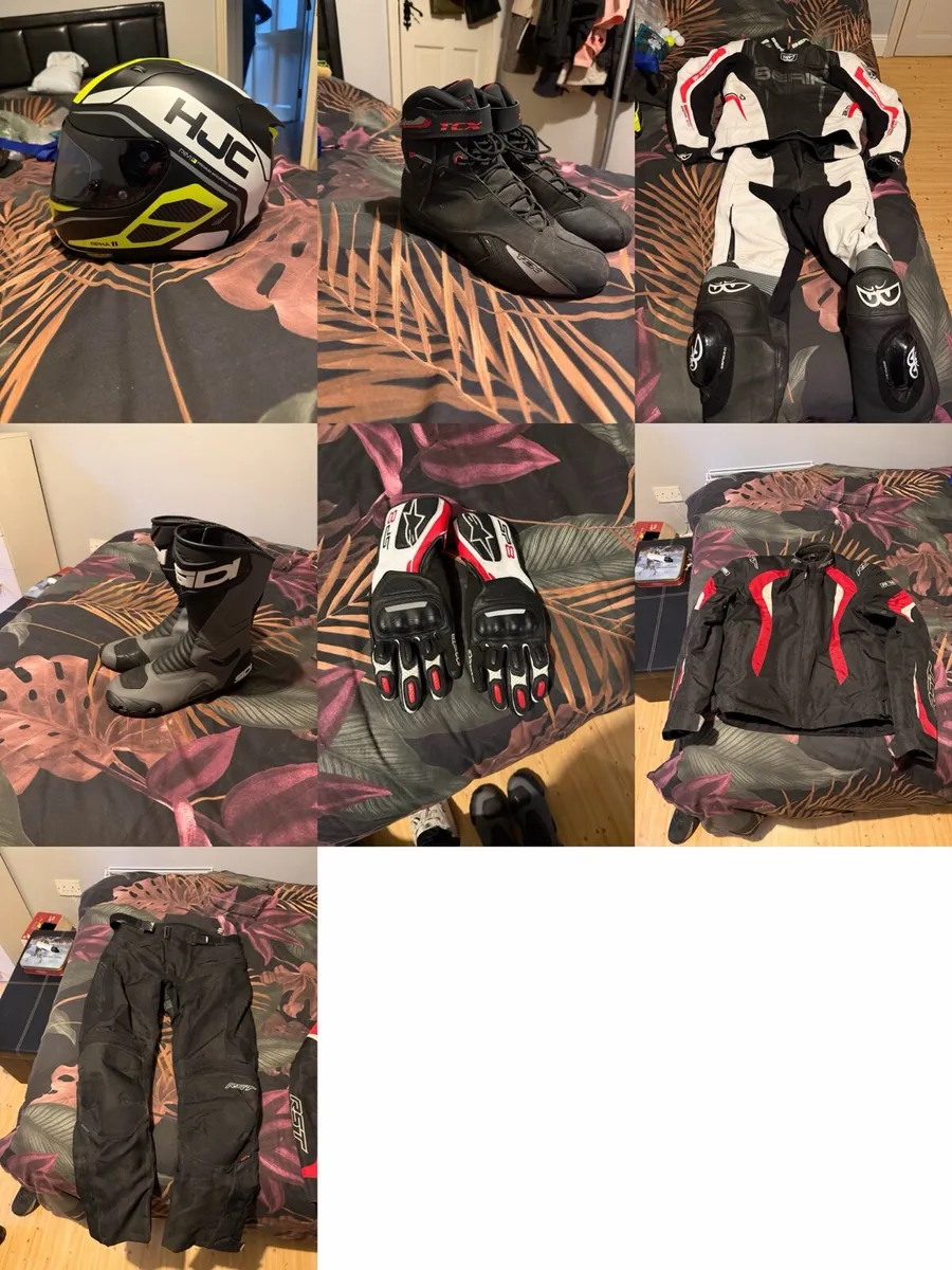 Helmet leathers textiles boots - Image 1