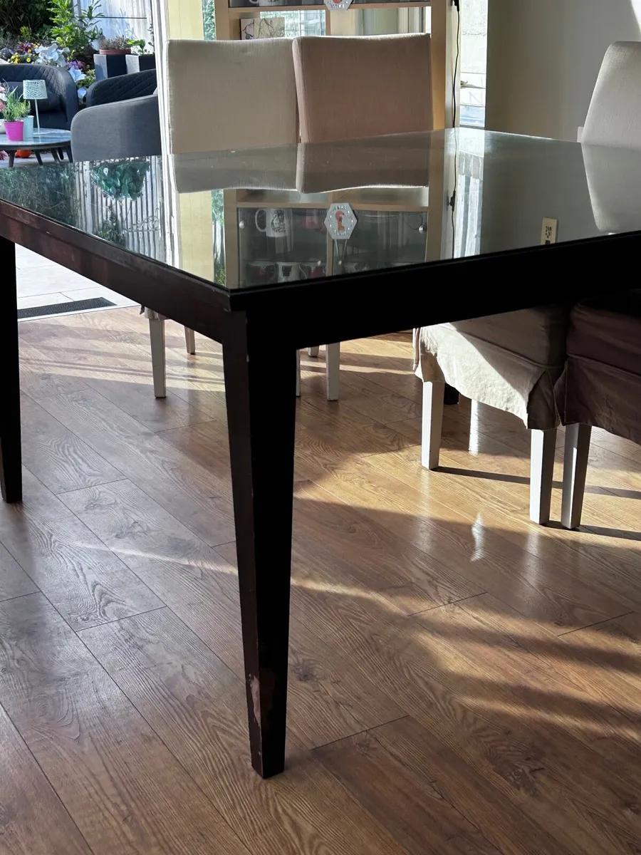 FREE 1.45m Square Table and 8 chairs - Image 3